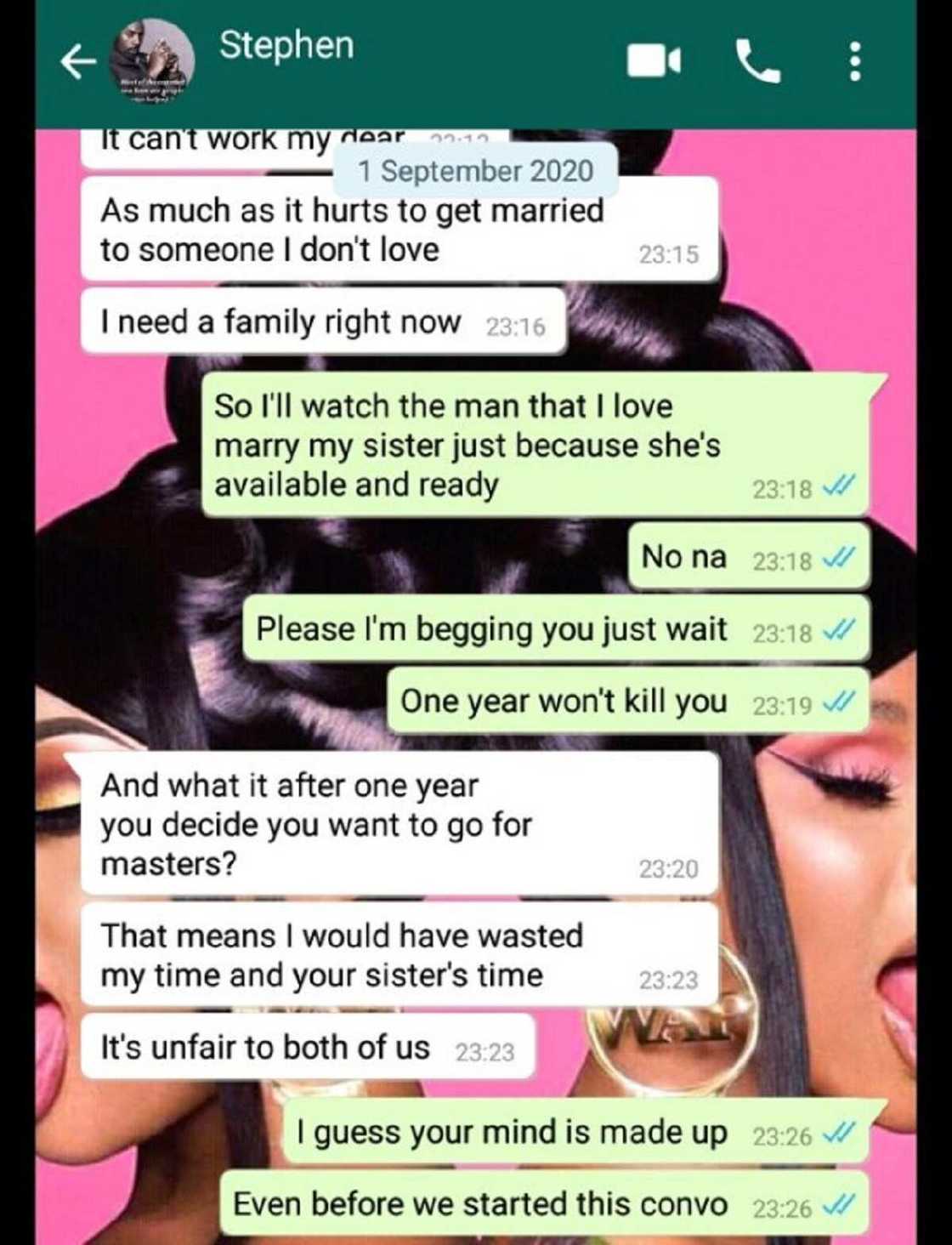 Saurayi zai yi wuff da yayar budurwarsa bayan budurwar ta ki aurensa Saurayi zai yi wuff da yayar budurwarsa bayan budurwar ta ki aurensa