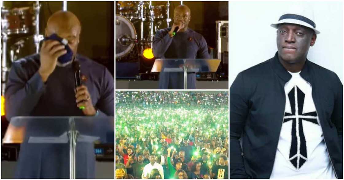 Pastor Paul Adefarasin gets emotional over Sammie Okposo's death. Pastor Paul Adefarasin gets emotional over Sammie Okposo's death.