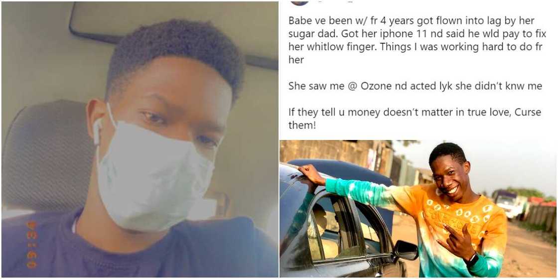 Nigerian Man in Sorrow as Girlfriend of 4 Years Dumps Him for Sugar Daddy, Many React Nigerian Man in Sorrow as Girlfriend of 4 Years Dumps Him for Sugar Daddy, Many React