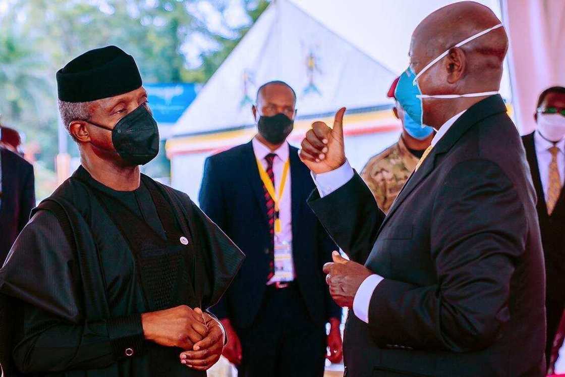 News in Photographs: Osinbajo at Museveni’s Inauguration in Kanpala