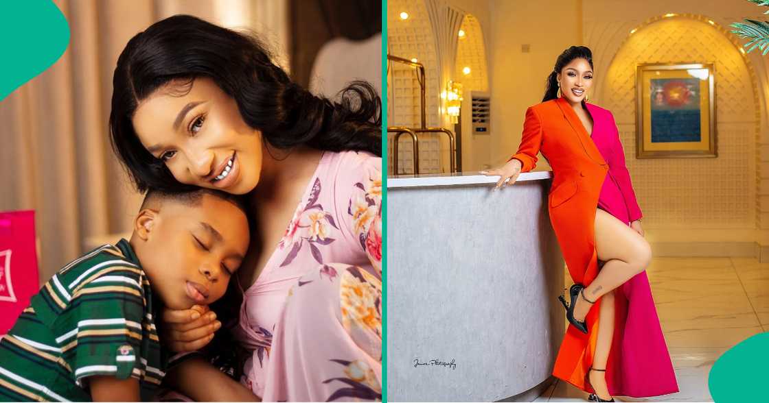 Tonto Dikeh shares an emotional post about motherhood. Tonto Dikeh shares an emotional post about motherhood.