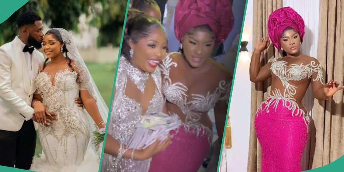Destiny Etiko at Ekene Umenwa's wedding. Destiny Etiko at Ekene Umenwa's wedding.