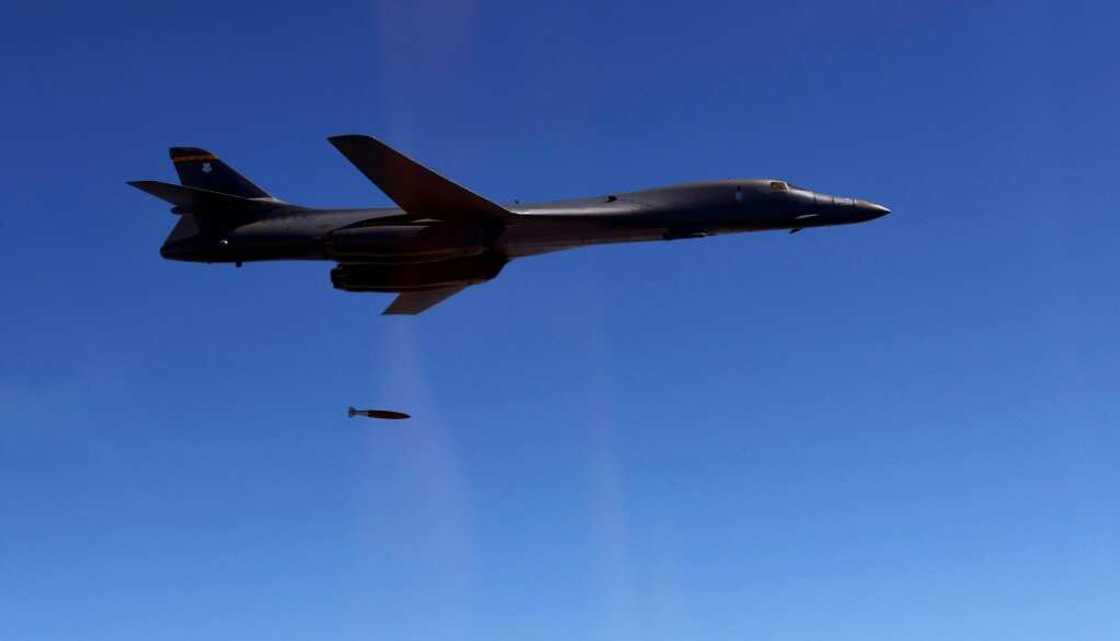 A US Air Force B-1B bomber is seen here in 2017 during US-South Korean joint drills