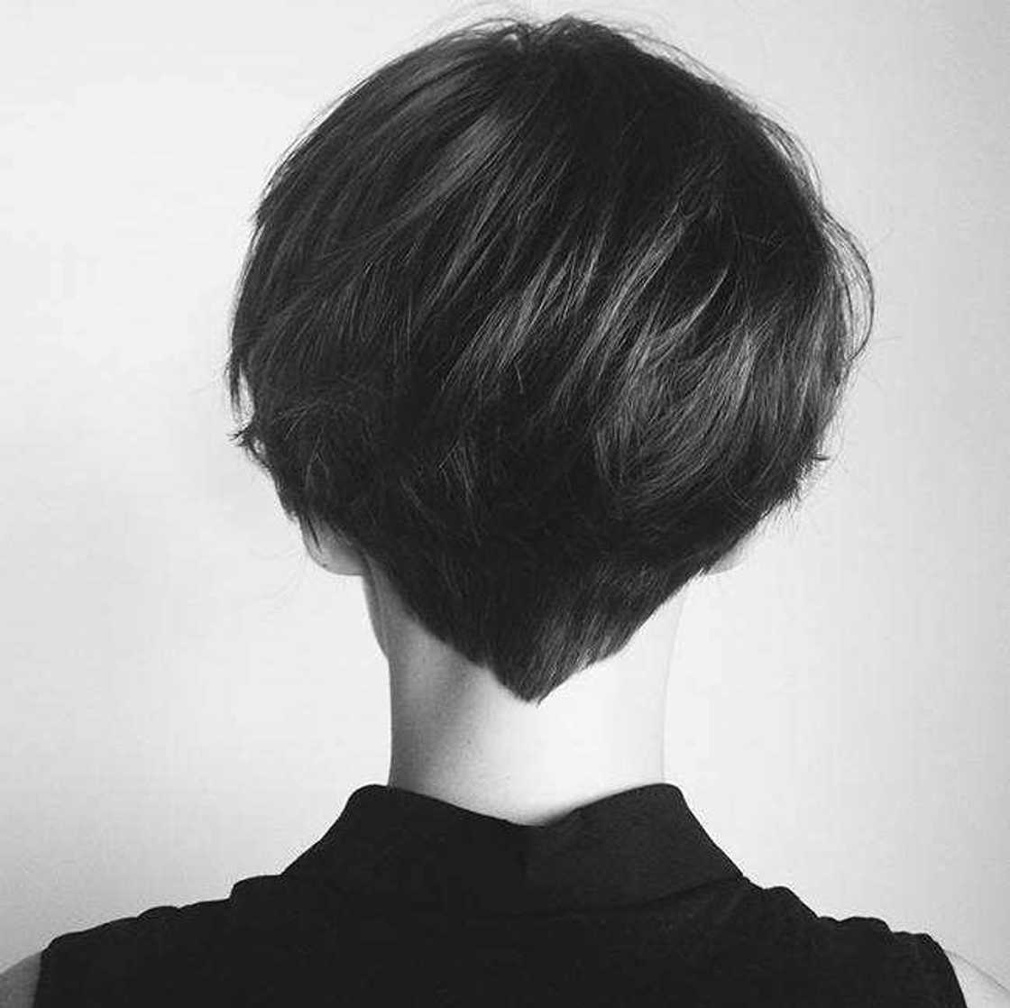 Long pixie cut