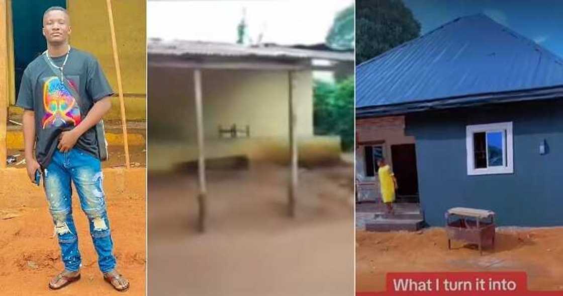 Man transforms dad's old house Man transforms dad's old house
