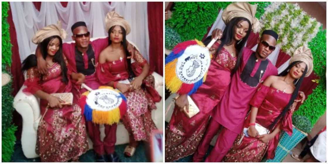Twin sisters get married to one man because they couldn't live without each other Twin sisters get married to one man because they couldn't live without each other