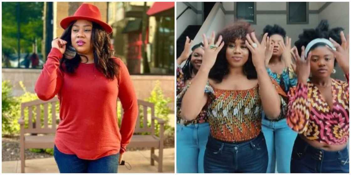 Photos of Stella Damasus and her daughters. Photos of Stella Damasus and her daughters.