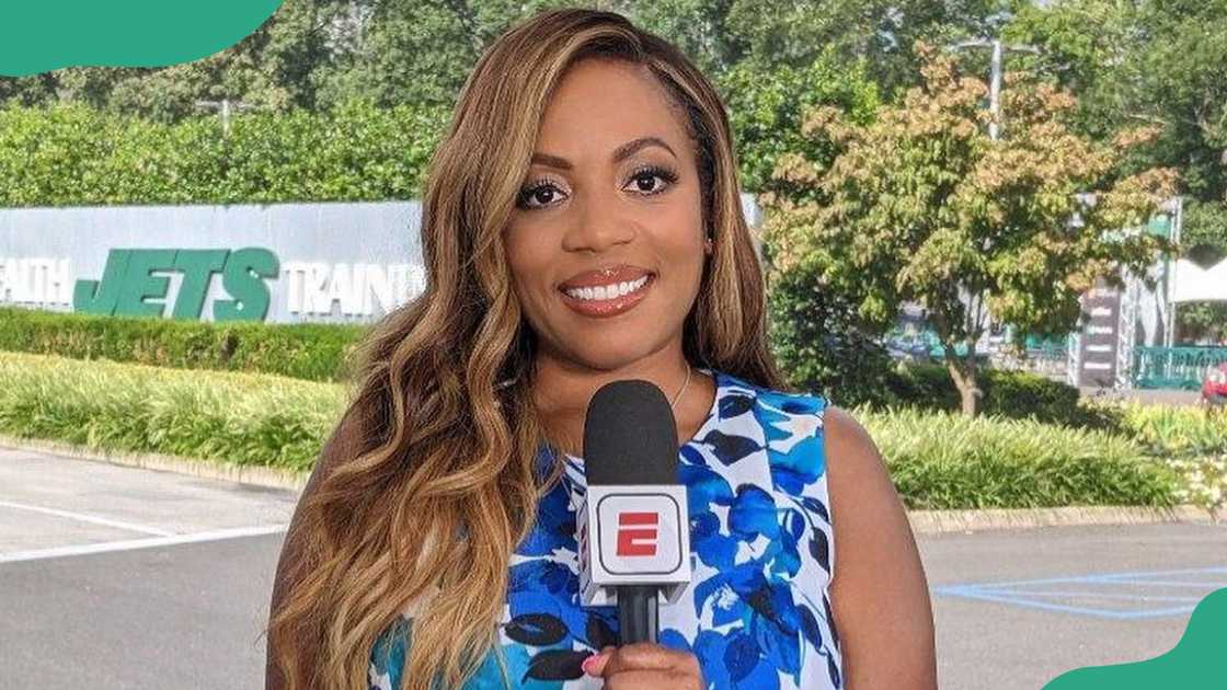 Kimberly Martin in live broadcasting. Kimberly Martin in live broadcasting.