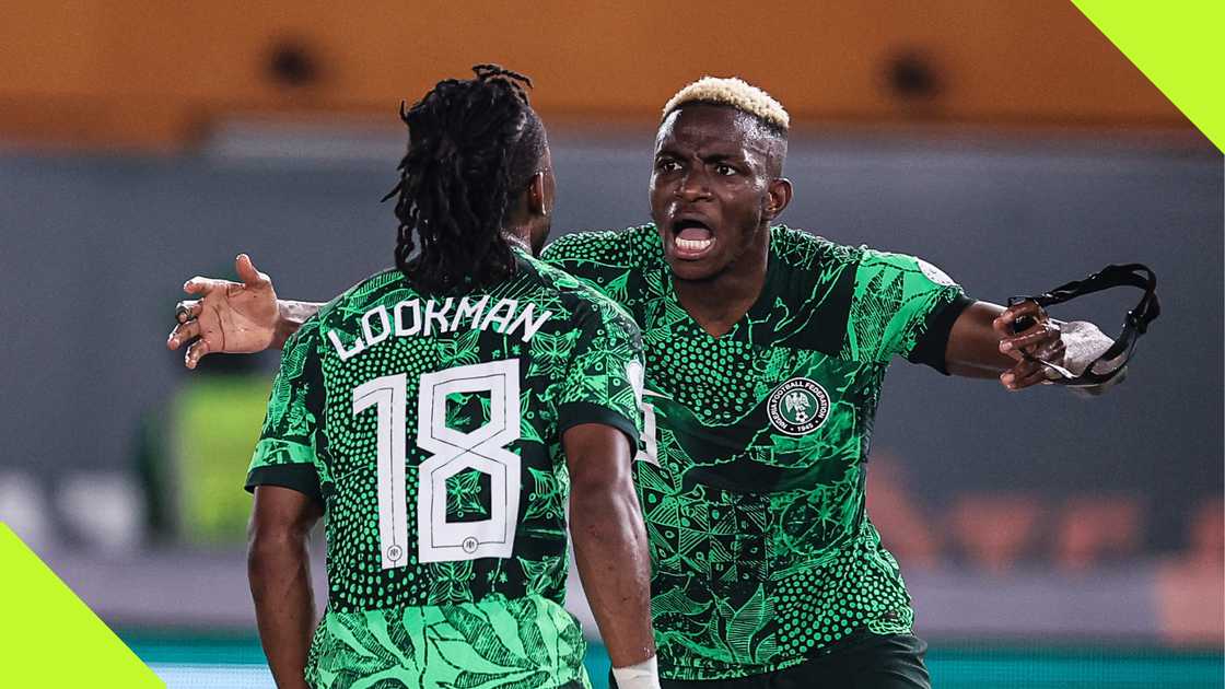 Ademola Lookman and Victor Osimhen playing for Nigeria at AFCON 2023. Ademola Lookman and Victor Osimhen playing for Nigeria at AFCON 2023.