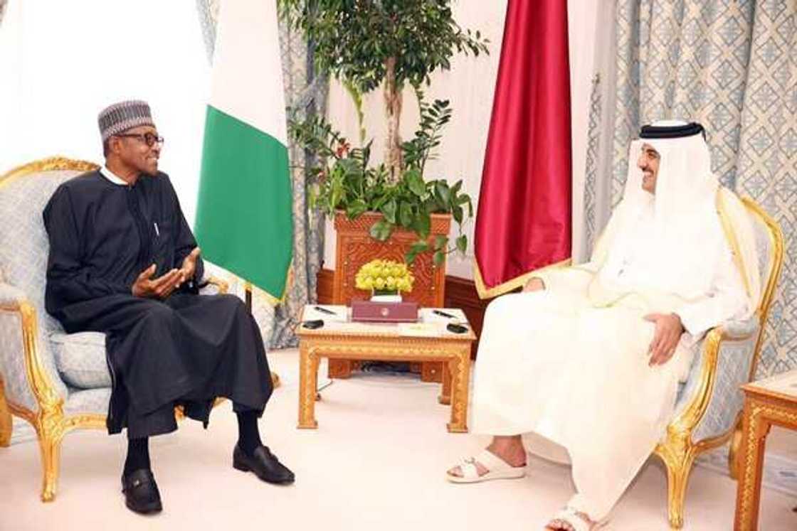 Buhari zai hadu da Sarkin Qatar Sheikh Tamim bin Hamad Althani Buhari zai hadu da Sarkin Qatar Sheikh Tamim bin Hamad Althani