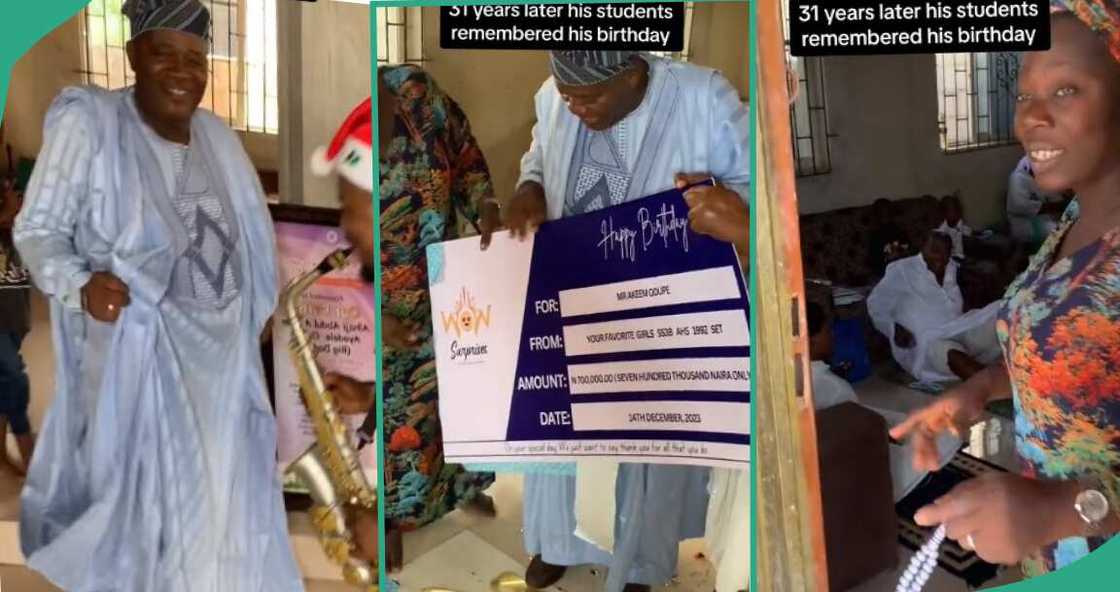 Nigerian students surprise their ex-teacher after 31 years Nigerian students surprise their ex-teacher after 31 years