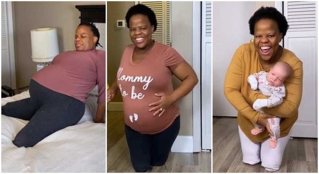 Photos of a mum showing off her pregnancy and baby. Photos of a mum showing off her pregnancy and baby.