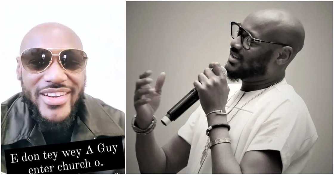 2baba goes to church after a long time 2baba goes to church after a long time