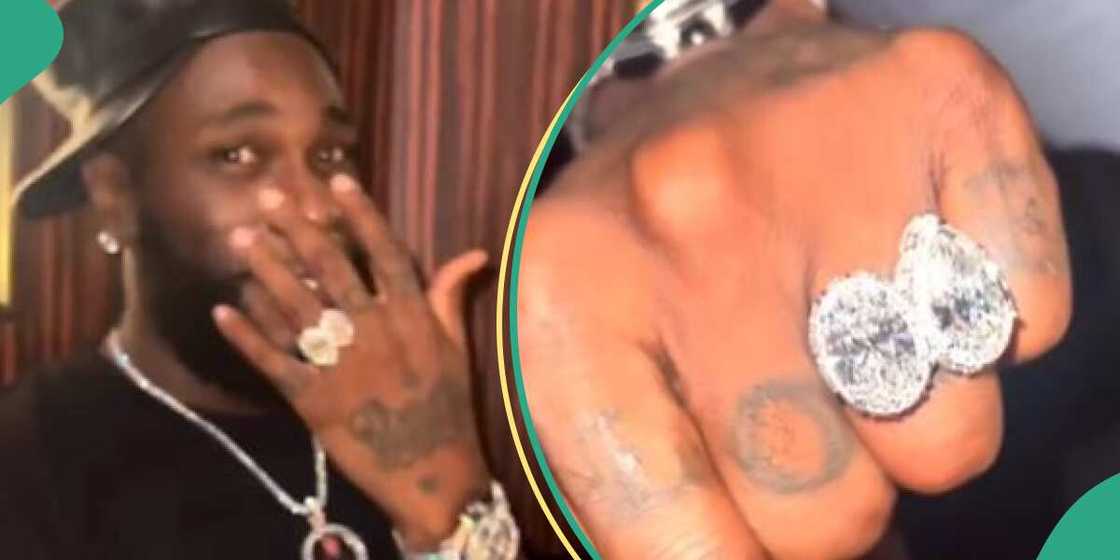 Nigerian singer Burna Boy's ring