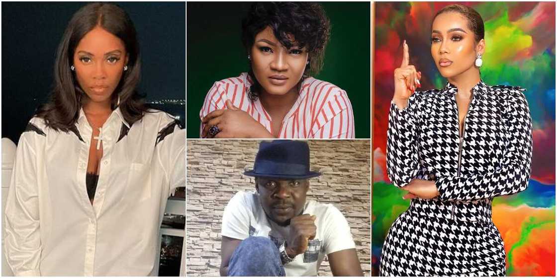 Tiwa Savage, Omotola Jalade, BBNaija Maria, and Baba Ijesa Tiwa Savage, Omotola Jalade, BBNaija Maria, and Baba Ijesa