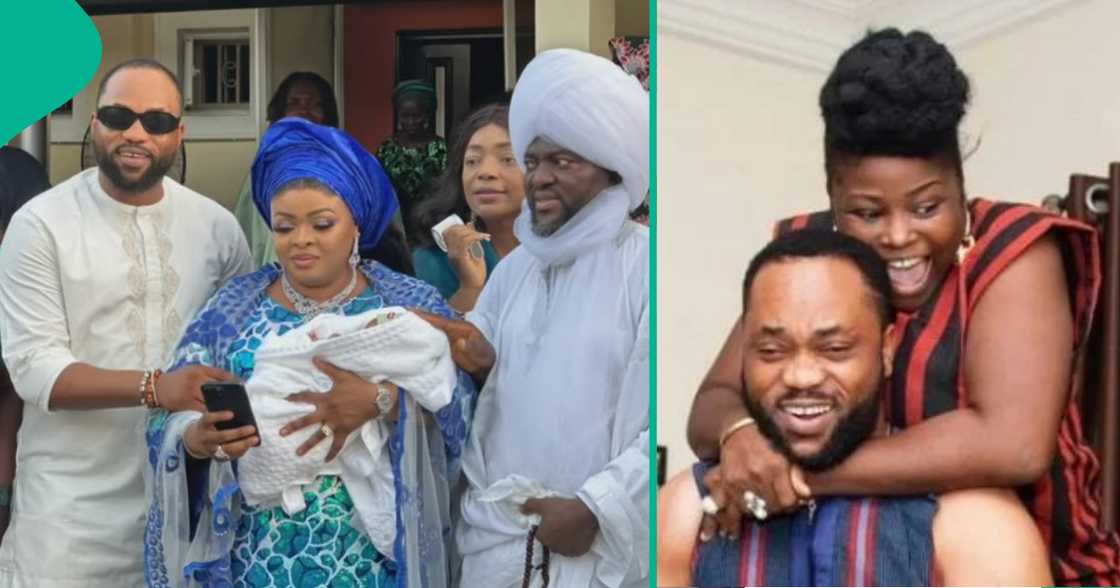Damola Olatunji rumoured to be Dayo Amusa's newborn's father. Damola Olatunji rumoured to be Dayo Amusa's newborn's father.