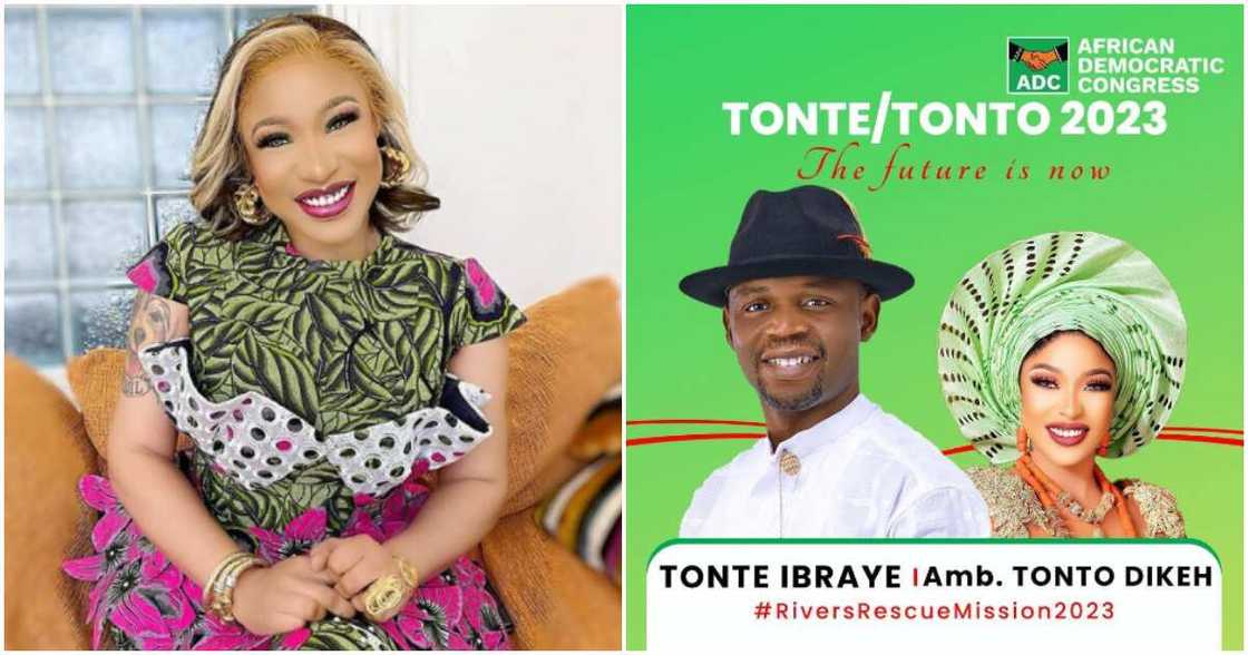 Tonto Dikeh shares campaign poster