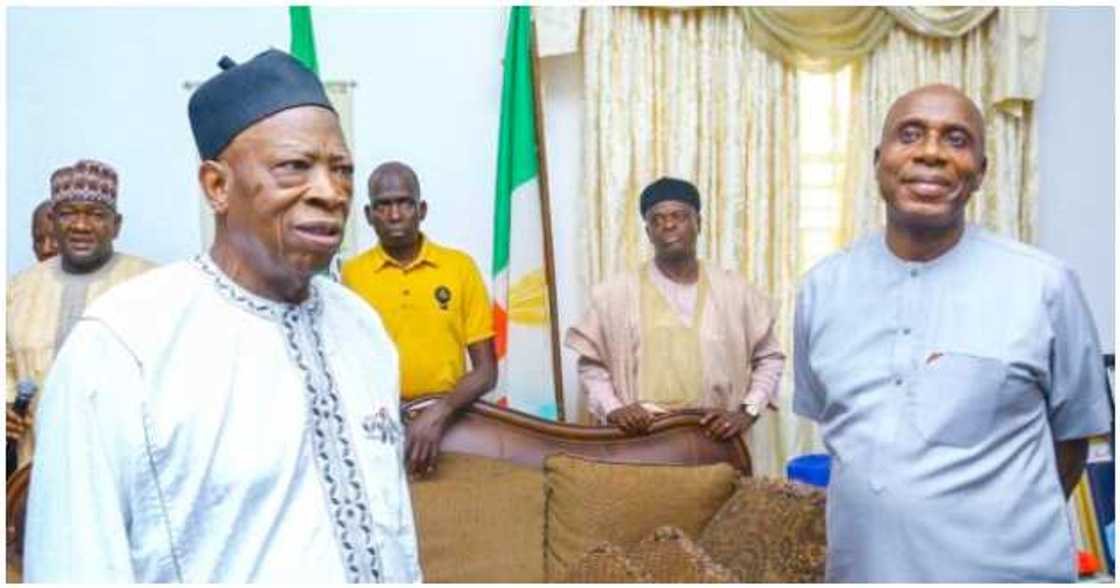Adamu and Amaechi during the said visit Adamu and Amaechi during the said visit