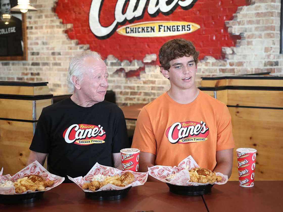 Archie Manning and Arch Manning at Raising Cane's Thibodeaux Archie Manning and Arch Manning at Raising Cane's Thibodeaux