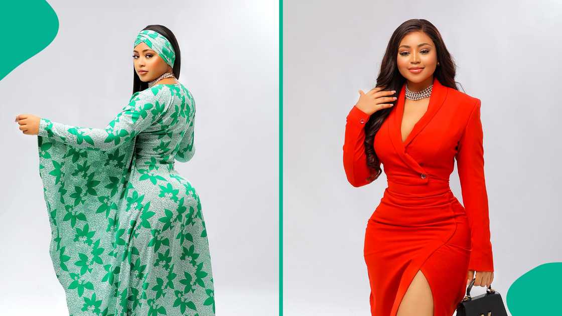 Regina Daniels rocks classy outfits