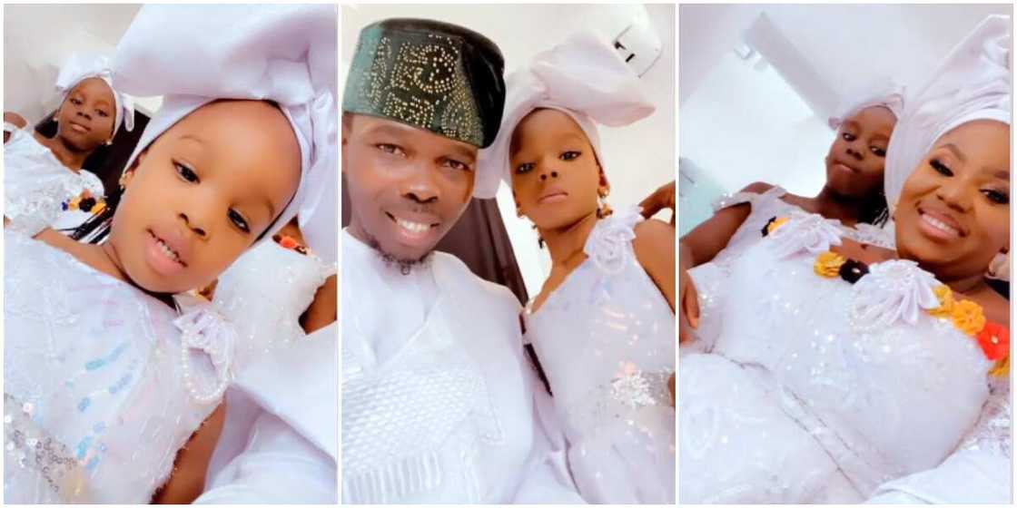 Actor Ijebu and family. Actor Ijebu and family.