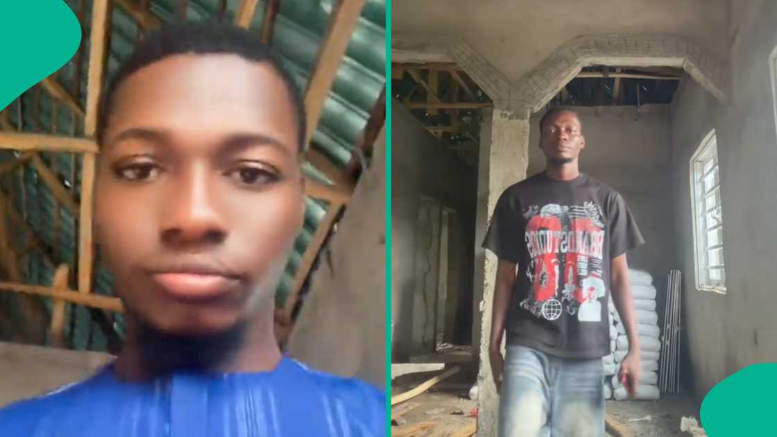 Nigerian man reacts online as his money finishes while erecting a building. Nigerian man reacts online as his money finishes while erecting a building.