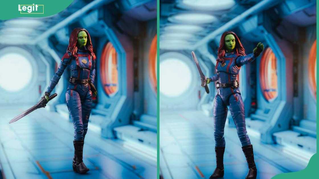 Gamora with a sword