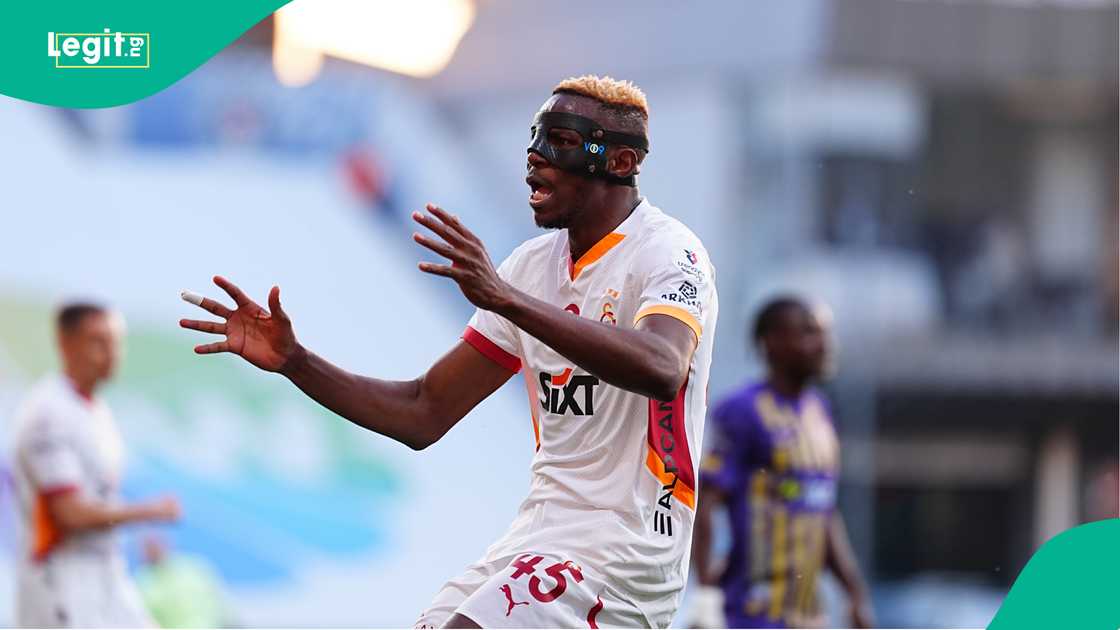 Victor Osimhen, Galatasaray, Eyupspor, Recep Tayyip Erdogan Stadium, Istanbul, Turkiye, Super Lig. Victor Osimhen, Galatasaray, Eyupspor, Recep Tayyip Erdogan Stadium, Istanbul, Turkiye, Super Lig.
