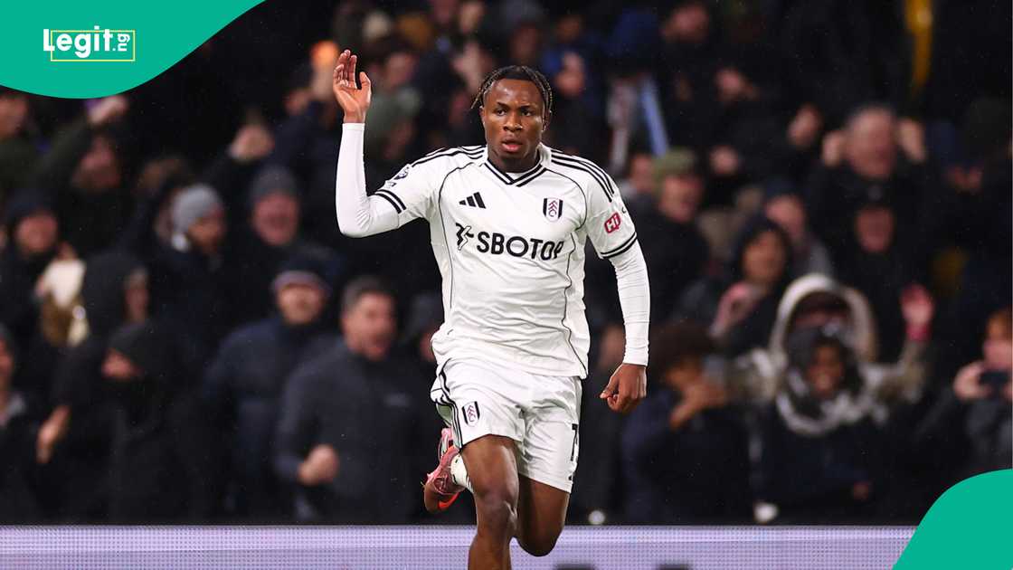 Samuel Chukwueze, Fulham, Manchester City, Craven Cottage, London, England, Premier League. Samuel Chukwueze, Fulham, Manchester City, Craven Cottage, London, England, Premier League.