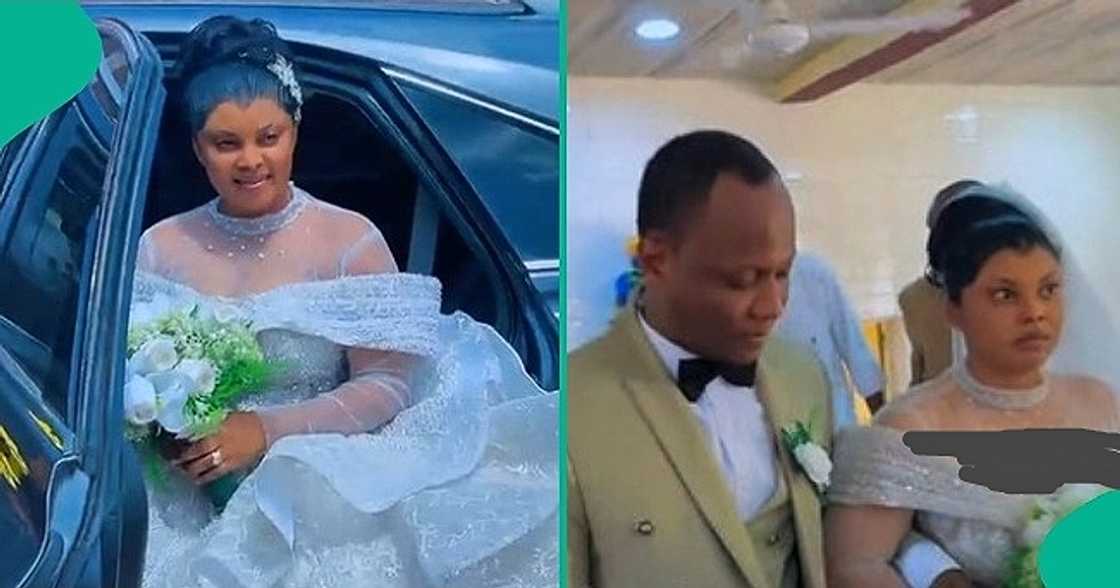 Bride weds without makeup on wedding day, says church instructed her. Bride weds without makeup on wedding day, says church instructed her.