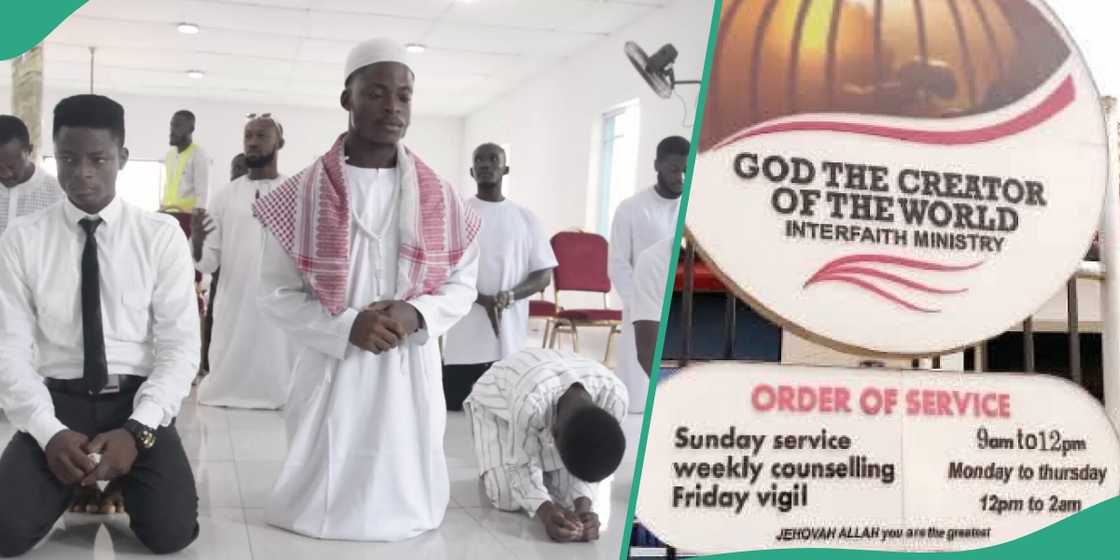 Jehovah Allah Lagos temple where worshippers sing hymns, recite Quran