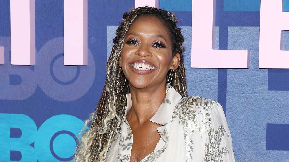 Merrin Dungey smiles on the red carpet of the 2019 Big Little Lies Season 2 Premiere at Jazz at Lincoln Centre in New York City. Merrin Dungey smiles on the red carpet of the 2019 Big Little Lies Season 2 Premiere at Jazz at Lincoln Centre in New York City.