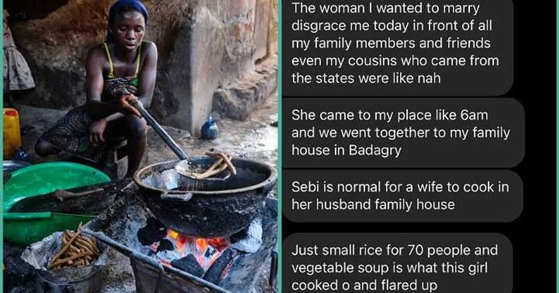 Saurayi ya nemi budurwa ta dafawa danginsa 70 abinci Saurayi ya nemi budurwa ta dafawa danginsa 70 abinci