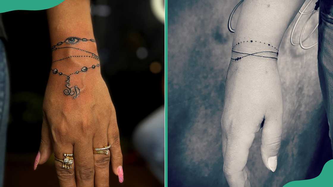 Multi bracelet tattoos