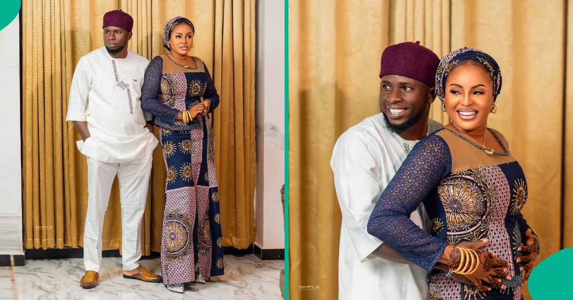 A woman posts her husband and his new wife as she congratulates them on their marriage. A woman posts her husband and his new wife as she congratulates them on their marriage.