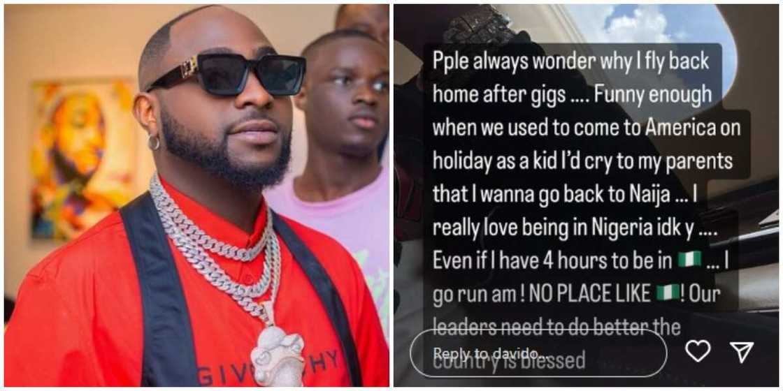 Photos of Davido and his post. Photos of Davido and his post.