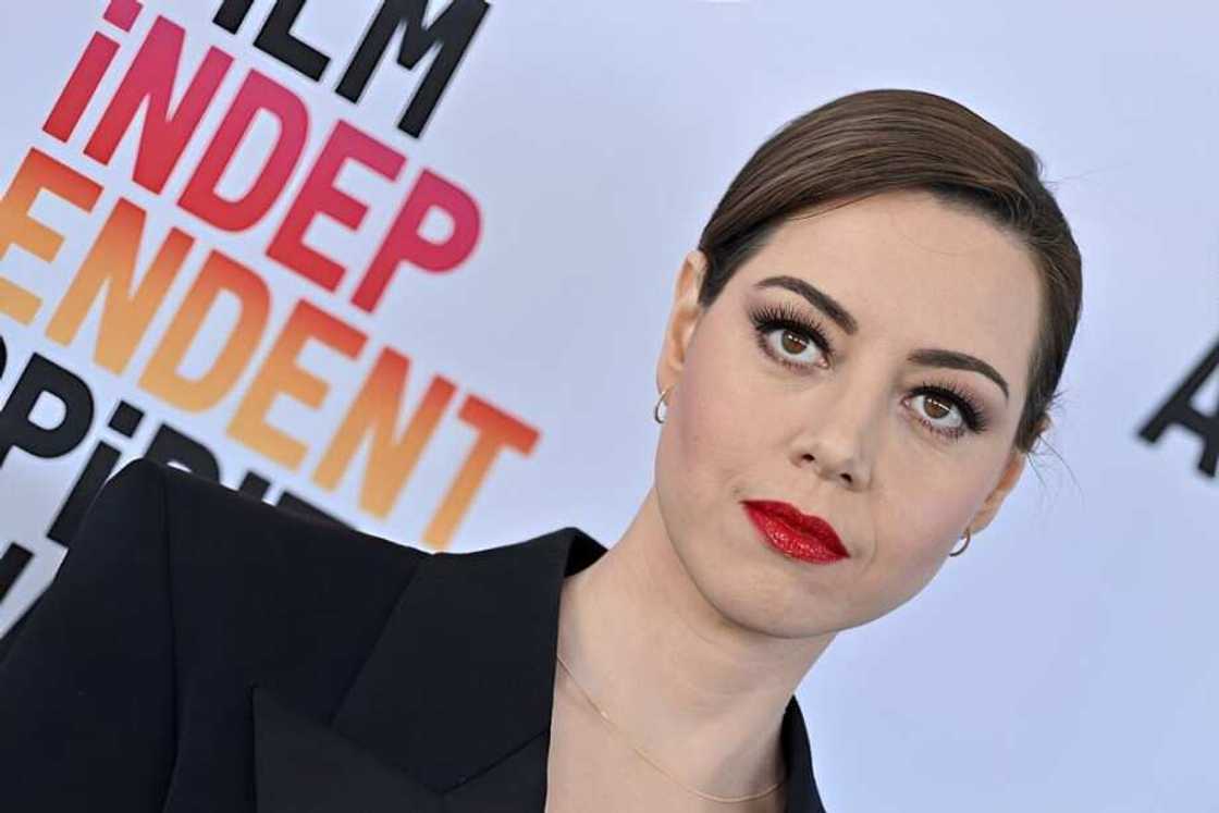 Aubrey Plaza in a black outfit at the 2023 Film Independent Spirit Awards Aubrey Plaza in a black outfit at the 2023 Film Independent Spirit Awards