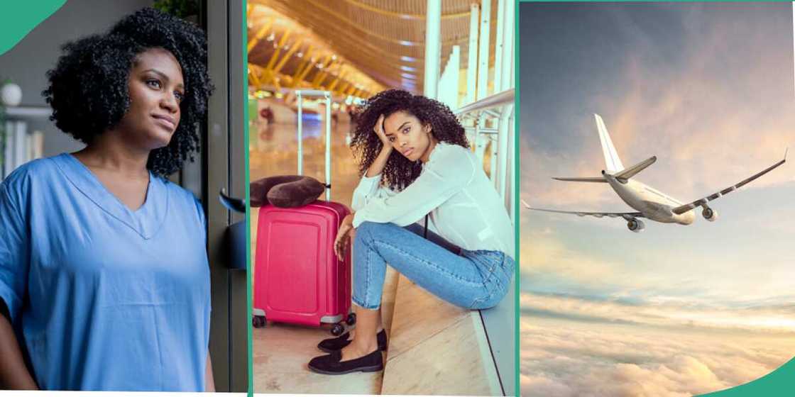 Nigerian lady deported from the UK. Nigerian lady deported from the UK.