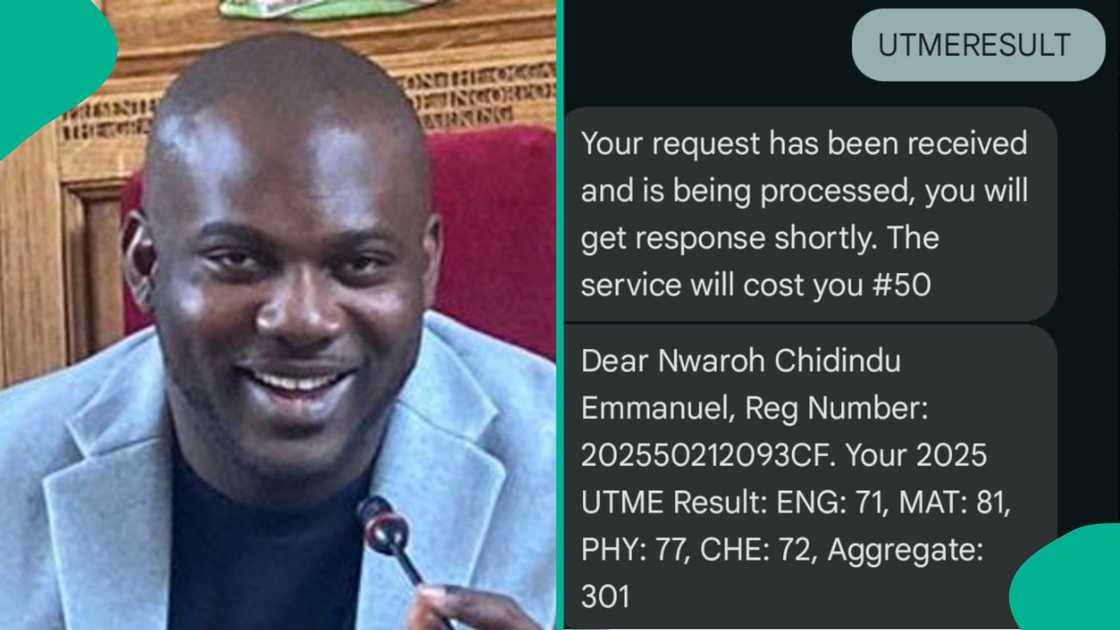 Alex Onyia shares boy's improved UTME result. Alex Onyia shares boy's improved UTME result.