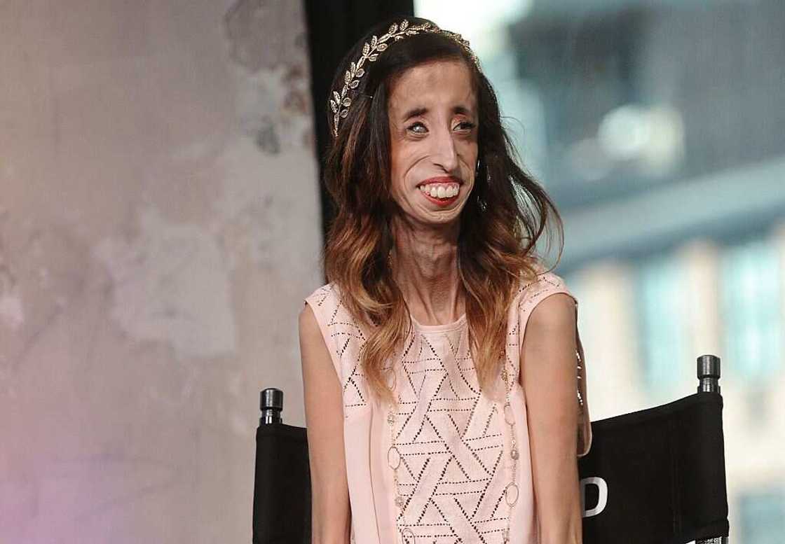 Lizzie Velasquez at AOL Studios in New York City. Lizzie Velasquez at AOL Studios in New York City.