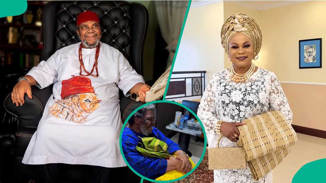 Pete Edochie and Sola Sobowale warm hearts after meeting Pete Edochie and Sola Sobowale warm hearts after meeting