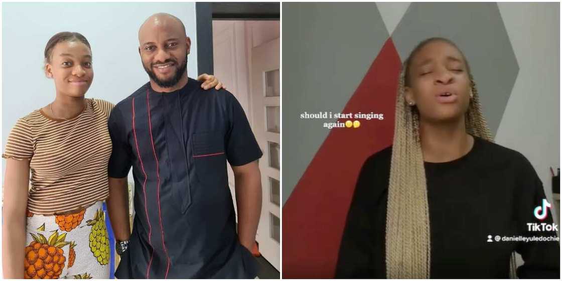 Yul Edochie posts daughter's video.