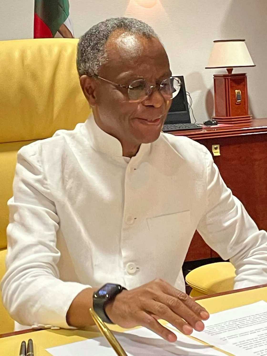 Governor Nasir El-Rufai delivering a speech Governor Nasir El-Rufai delivering a speech