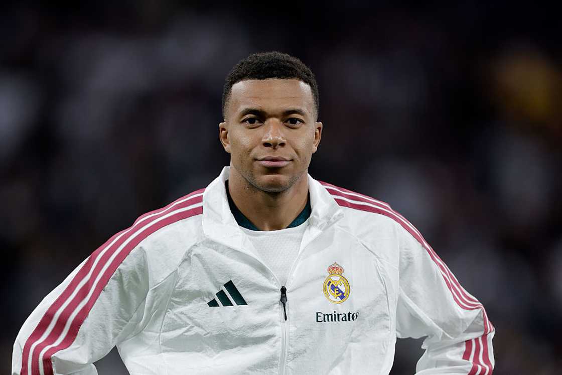 Kylian Mbappe at the Estadio Santiago Bernabeu Kylian Mbappe at the Estadio Santiago Bernabeu