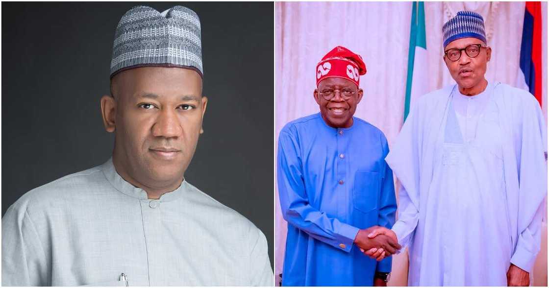 Baba-Ahmed, Tinubu da Buhari Baba-Ahmed, Tinubu da Buhari