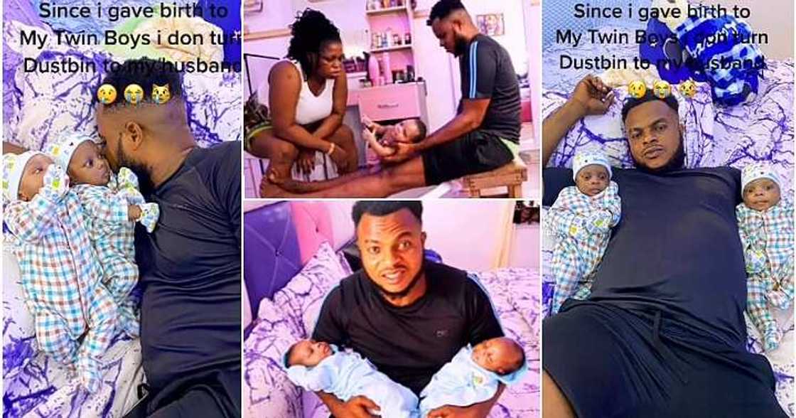 Mum of twins, husband, attitude change, dustbin Mum of twins, husband, attitude change, dustbin