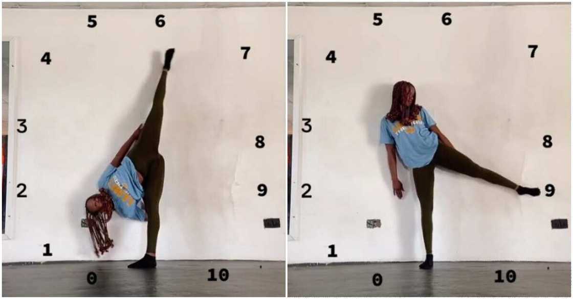 Lady with flexible body Lady with flexible body