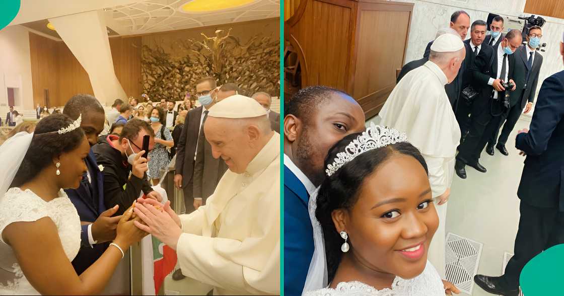 A Nigerian Catholic member recalled how she felt when the late Pope Francis laid her hands on her at Vatican A Nigerian Catholic member recalled how she felt when the late Pope Francis laid her hands on her at Vatican