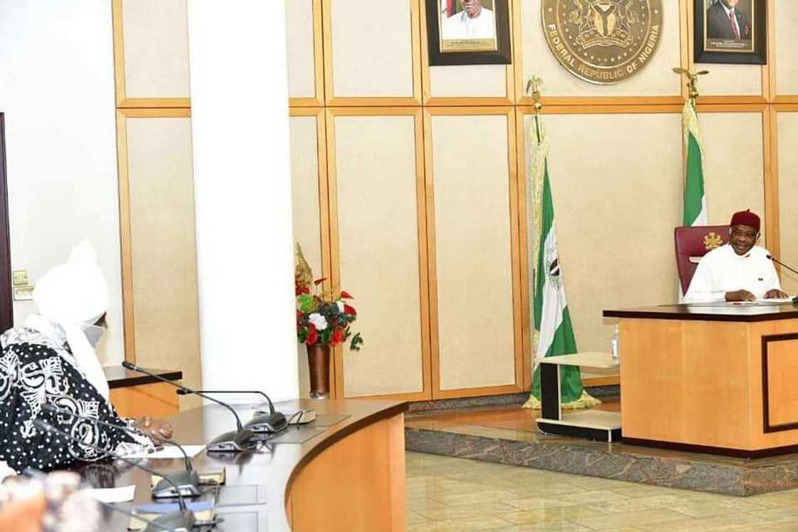 Former Kano emir Sanusi and Wike Former Kano emir Sanusi and Wike