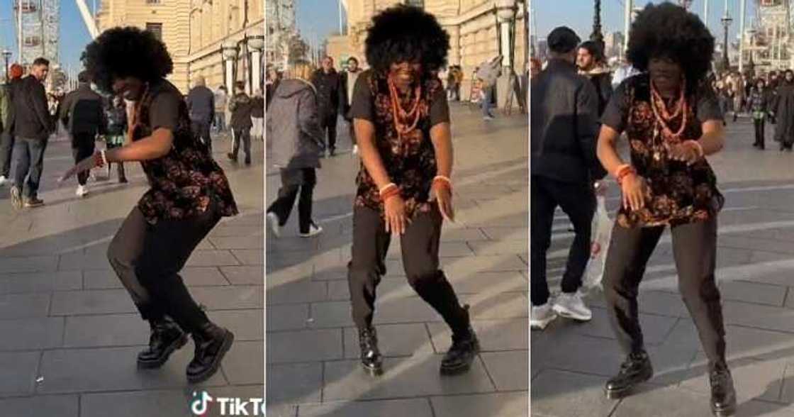 Igbo girl dances in London